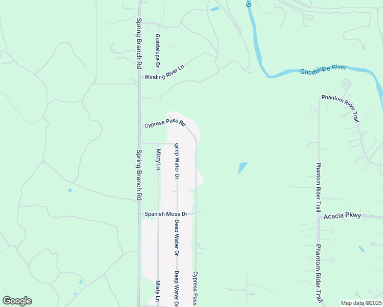 map of restaurants, bars, coffee shops, grocery stores, and more near 963 Cypress Pass Road in Spring Branch