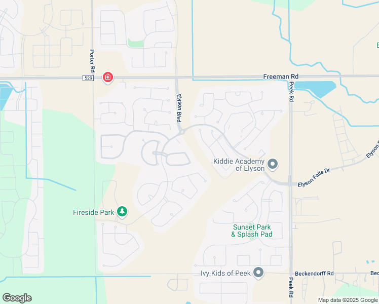 map of restaurants, bars, coffee shops, grocery stores, and more near 6518 Passionflower Way in Katy