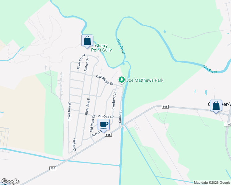 map of restaurants, bars, coffee shops, grocery stores, and more near 12618 Riverbend Street in Mont Belvieu
