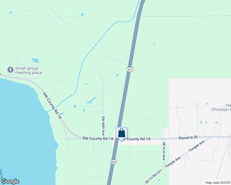 map of restaurants, bars, coffee shops, grocery stores, and more near Southwest 105 Street in Hampton