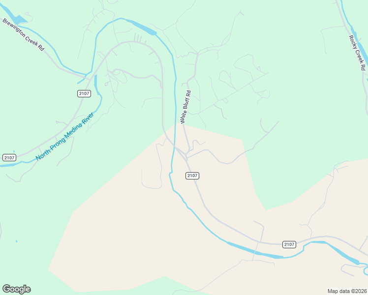 map of restaurants, bars, coffee shops, grocery stores, and more near 137 White Bluff Road in Medina