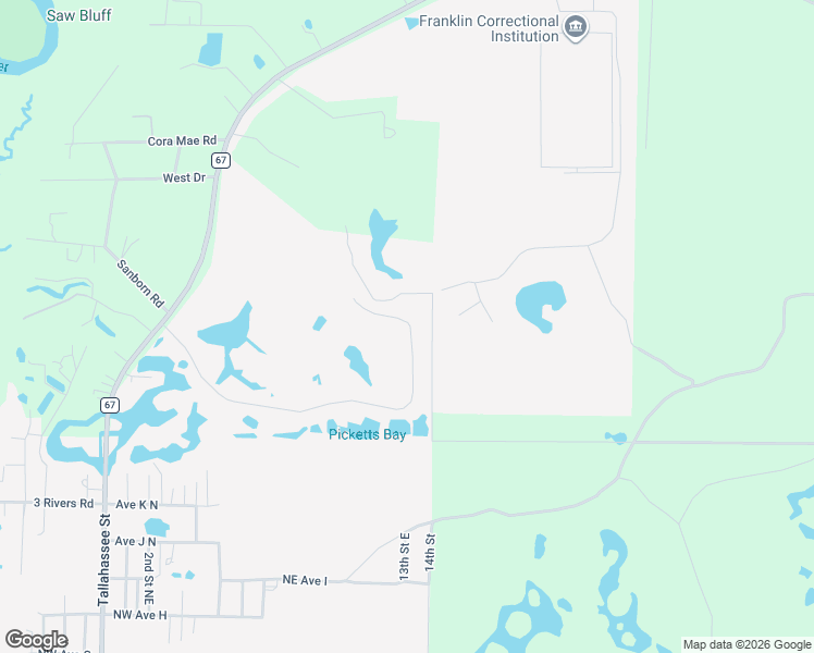 map of restaurants, bars, coffee shops, grocery stores, and more near 214-224 Baywood Drive in Carrabelle