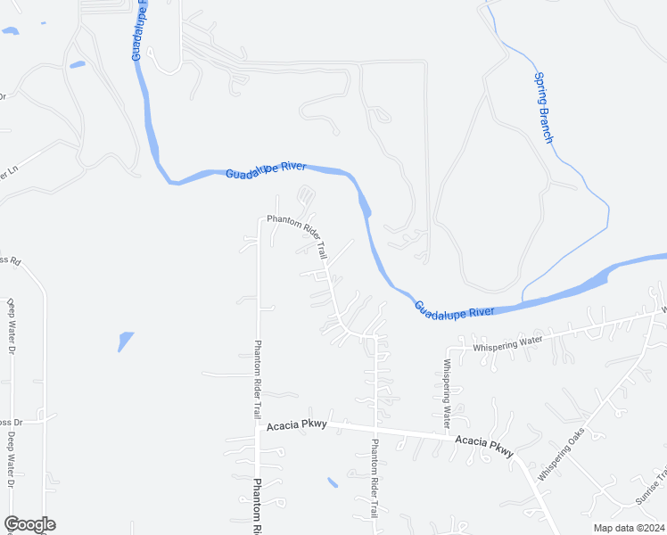 map of restaurants, bars, coffee shops, grocery stores, and more near 1509 Phantom Rider Trail in Spring Branch