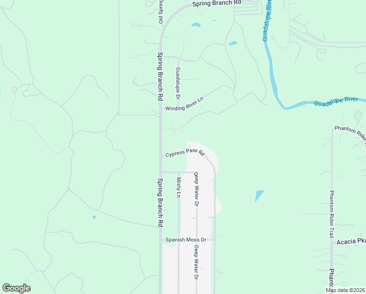 map of restaurants, bars, coffee shops, grocery stores, and more near 651 Cypress Pass Road in Spring Branch