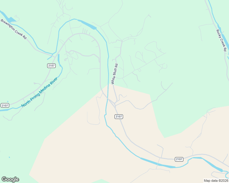 map of restaurants, bars, coffee shops, grocery stores, and more near 257 White Bluff Road in Medina