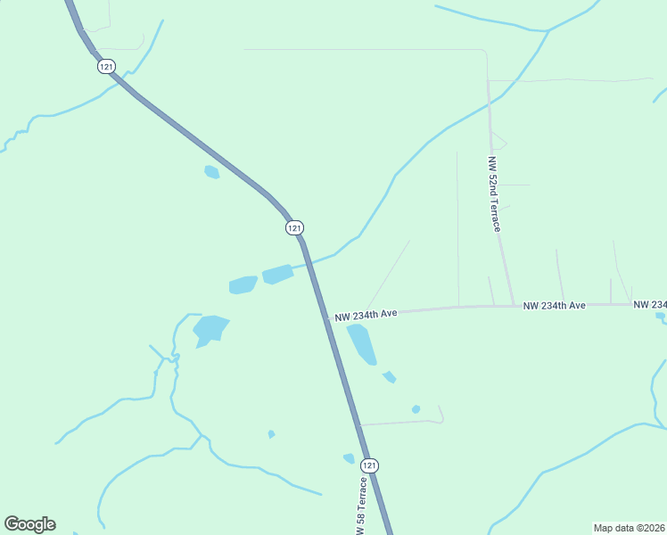 map of restaurants, bars, coffee shops, grocery stores, and more near 5916 Northwest 234th Avenue in Alachua