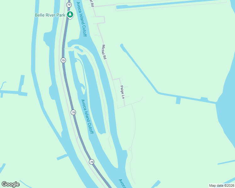 map of restaurants, bars, coffee shops, grocery stores, and more near Michel Road in Pierre Part