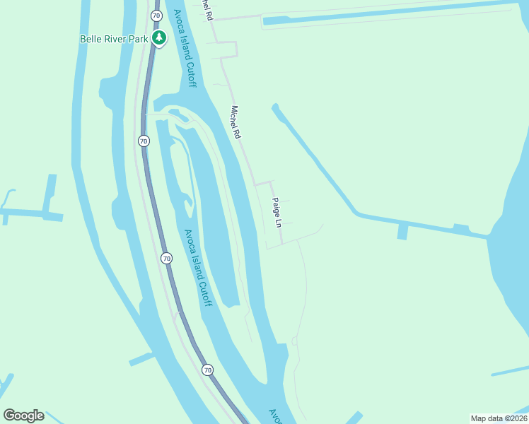 map of restaurants, bars, coffee shops, grocery stores, and more near Michel Road in Pierre Part