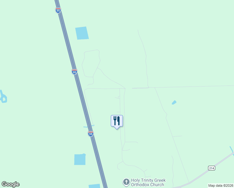 map of restaurants, bars, coffee shops, grocery stores, and more near 461 Coral Ridge Court in St. Augustine