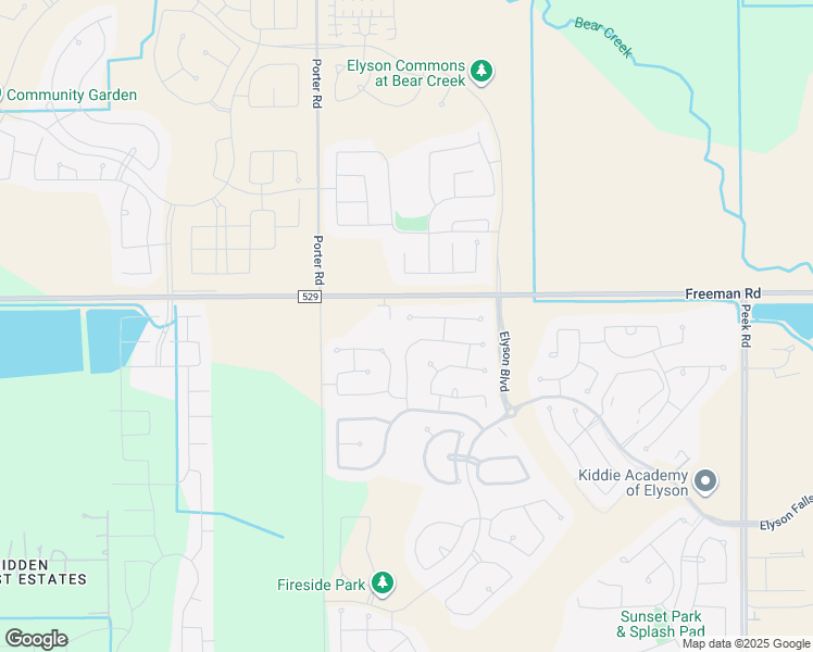 map of restaurants, bars, coffee shops, grocery stores, and more near 23731 Kingston Ridge Way in Katy