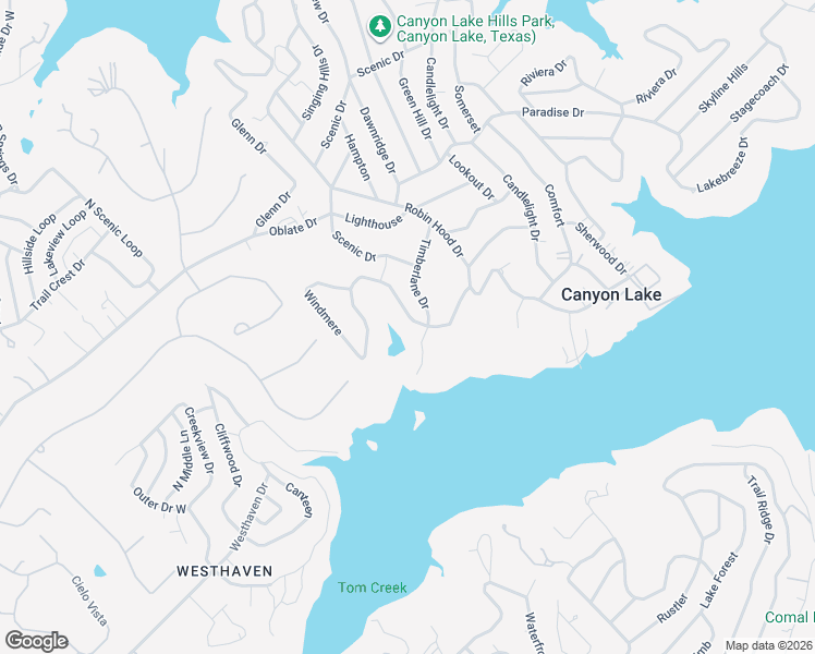 map of restaurants, bars, coffee shops, grocery stores, and more near 1544 Canyon Lake Drive in Canyon Lake
