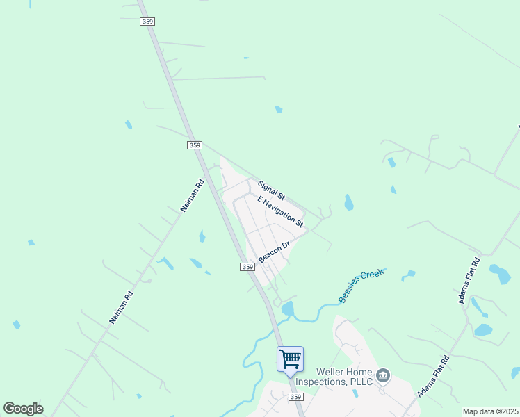 map of restaurants, bars, coffee shops, grocery stores, and more near 700 East Navigation Street in Brookshire