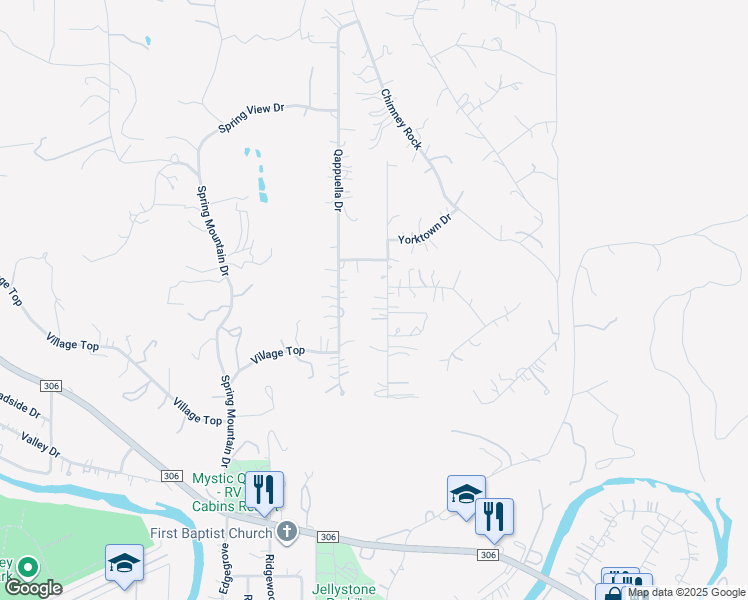 map of restaurants, bars, coffee shops, grocery stores, and more near 825 Regina Drive in Canyon Lake