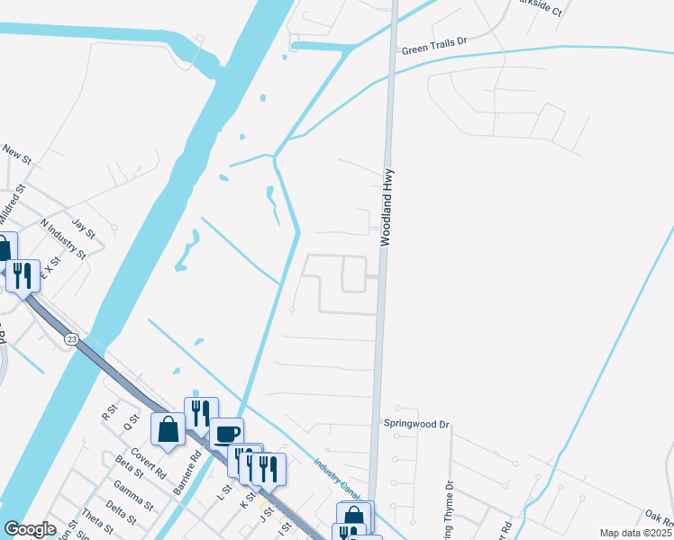 map of restaurants, bars, coffee shops, grocery stores, and more near 201 Lilly Bank Drive in Belle Chasse