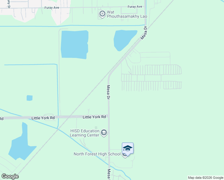 map of restaurants, bars, coffee shops, grocery stores, and more near 11126 Mesa Drive in Houston