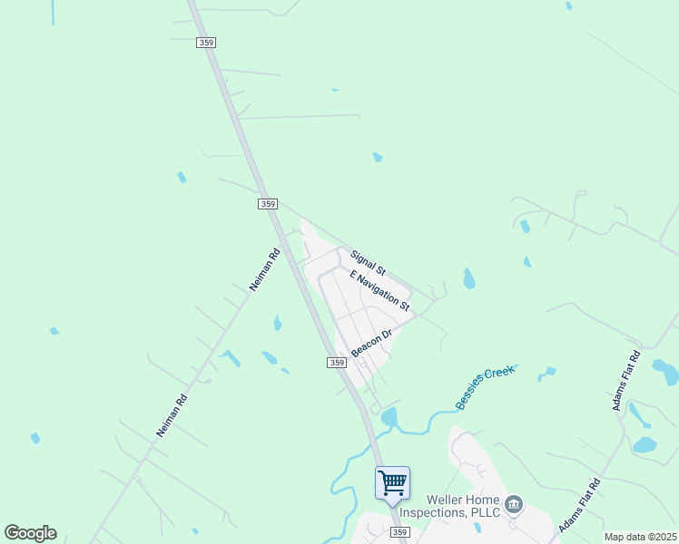 map of restaurants, bars, coffee shops, grocery stores, and more near 700 East Navigation Street in Brookshire