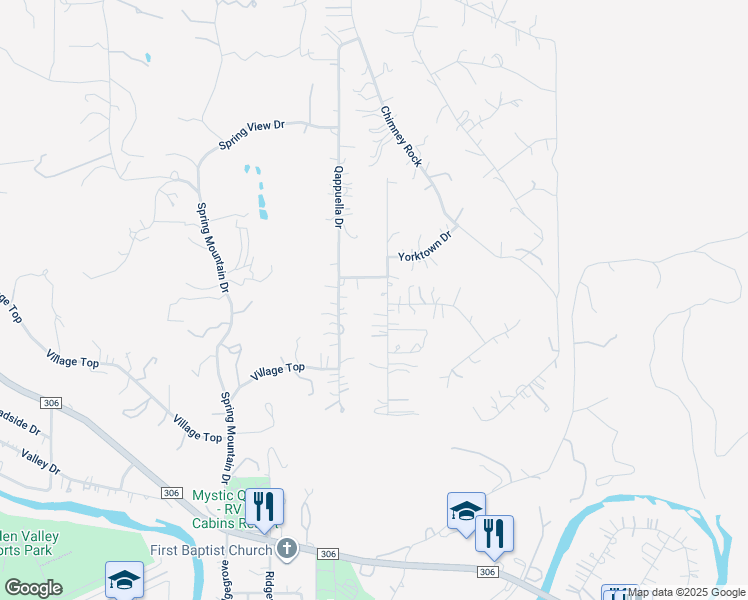 map of restaurants, bars, coffee shops, grocery stores, and more near 825 Regina Drive in Canyon Lake