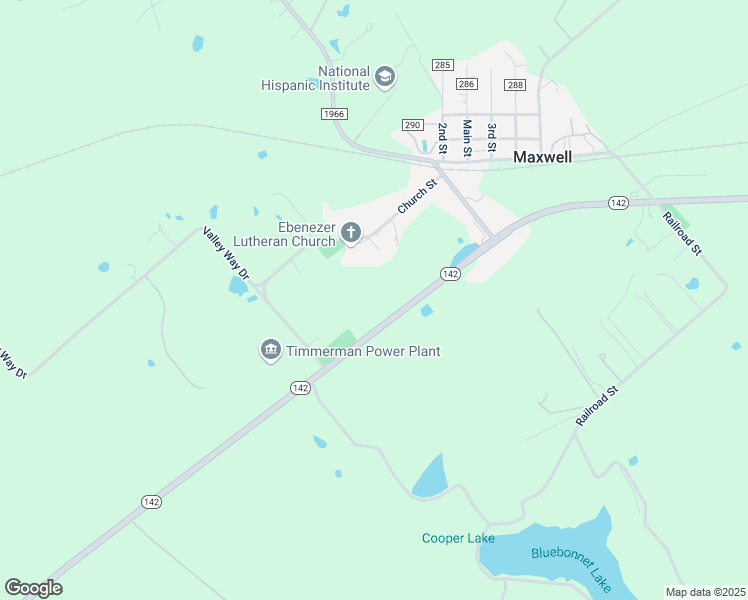 map of restaurants, bars, coffee shops, grocery stores, and more near 9912 Texas 142 in Maxwell