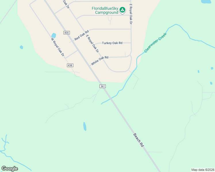 map of restaurants, bars, coffee shops, grocery stores, and more near 17060 Beach Road in Perry