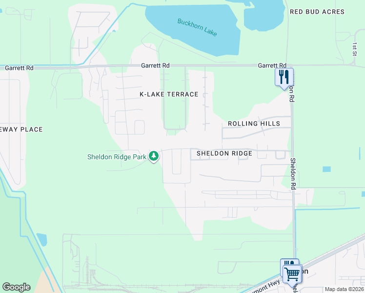 map of restaurants, bars, coffee shops, grocery stores, and more near 11035 East Fall Fern Circle in Houston