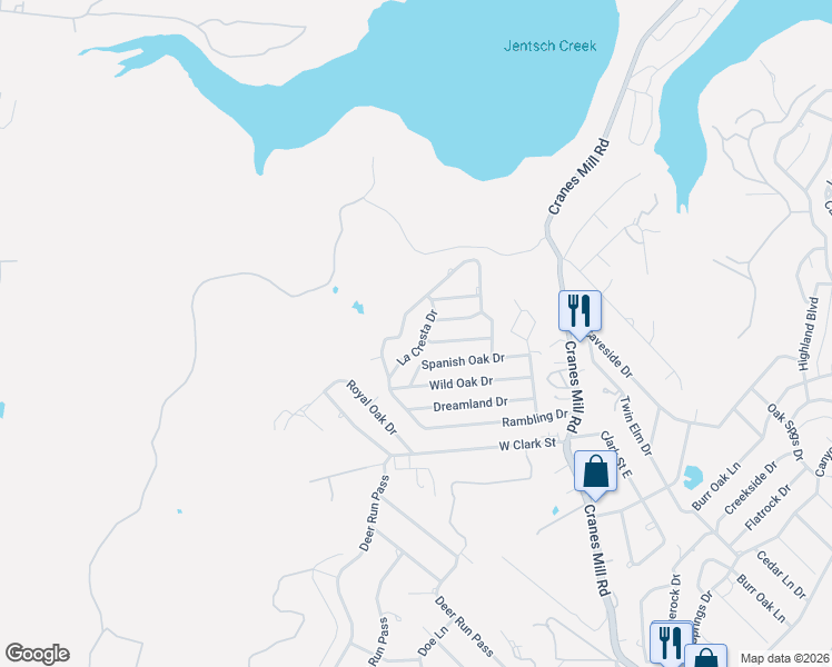 map of restaurants, bars, coffee shops, grocery stores, and more near 439 Hitching Post Drive in Canyon Lake
