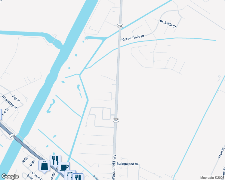 map of restaurants, bars, coffee shops, grocery stores, and more near 101 Bailey Estates Drive in Belle Chasse