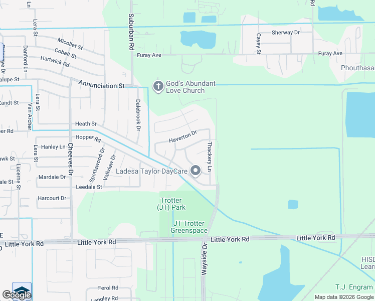 map of restaurants, bars, coffee shops, grocery stores, and more near 7114 Pittswood Lane in Houston
