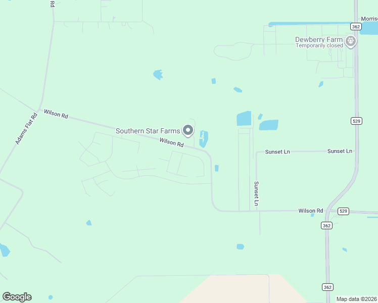map of restaurants, bars, coffee shops, grocery stores, and more near 34115 Wilson Road in Brookshire