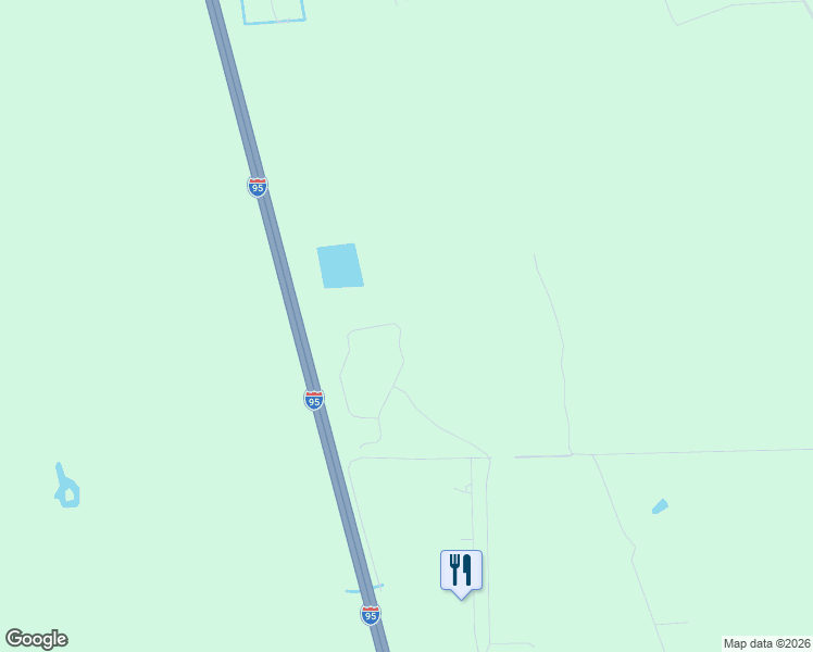 map of restaurants, bars, coffee shops, grocery stores, and more near Interstate 95 in St. Augustine