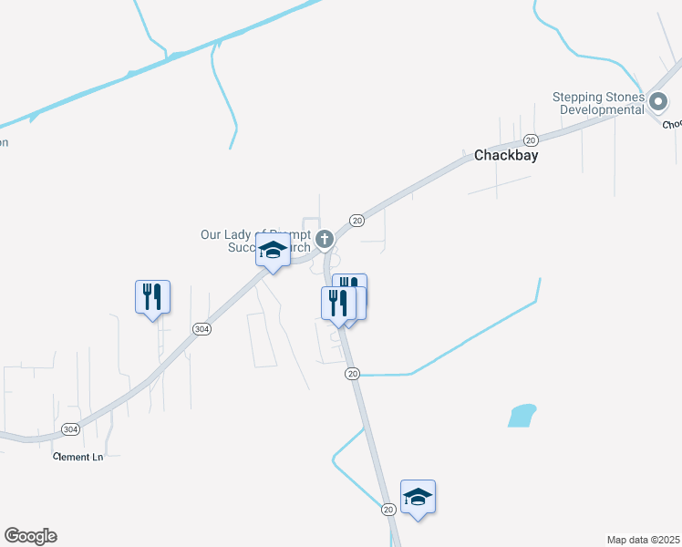 map of restaurants, bars, coffee shops, grocery stores, and more near 100-198 1st Place in Thibodaux