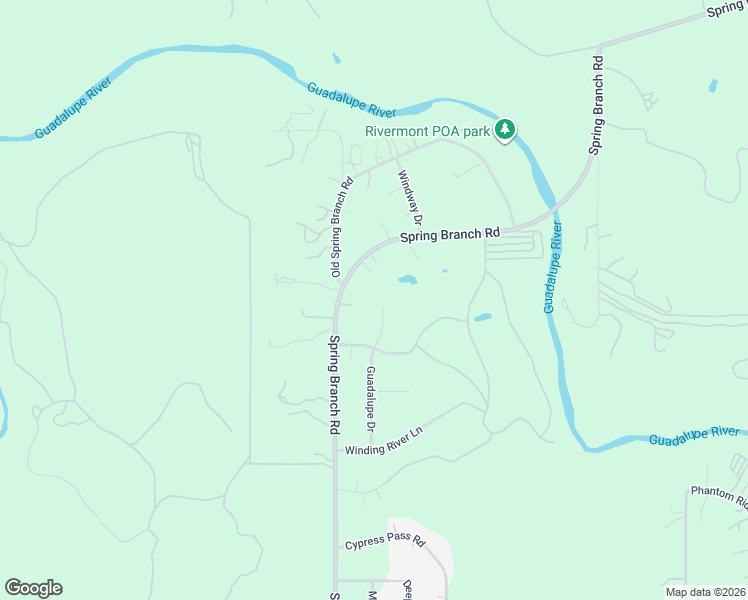 map of restaurants, bars, coffee shops, grocery stores, and more near 869 Guadalupe Drive in Spring Branch