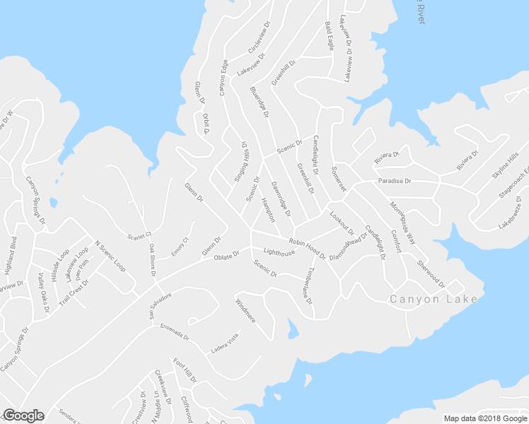 map of restaurants, bars, coffee shops, grocery stores, and more near 604 Hampton in Canyon Lake