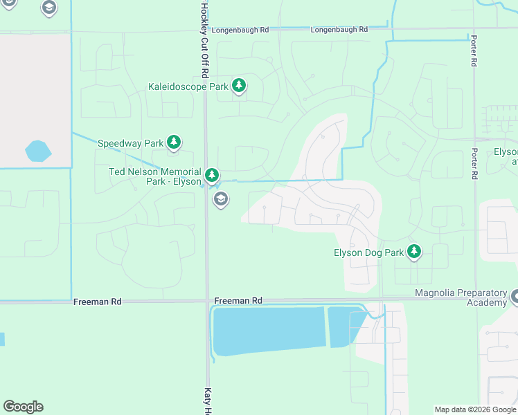 map of restaurants, bars, coffee shops, grocery stores, and more near 7218 Katy Hockley Cut Off Road in Katy