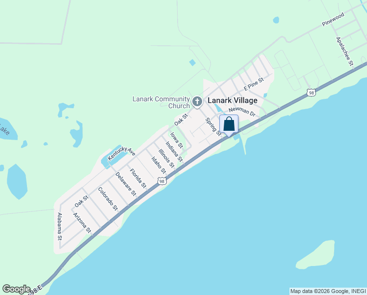 map of restaurants, bars, coffee shops, grocery stores, and more near in Lanark Village