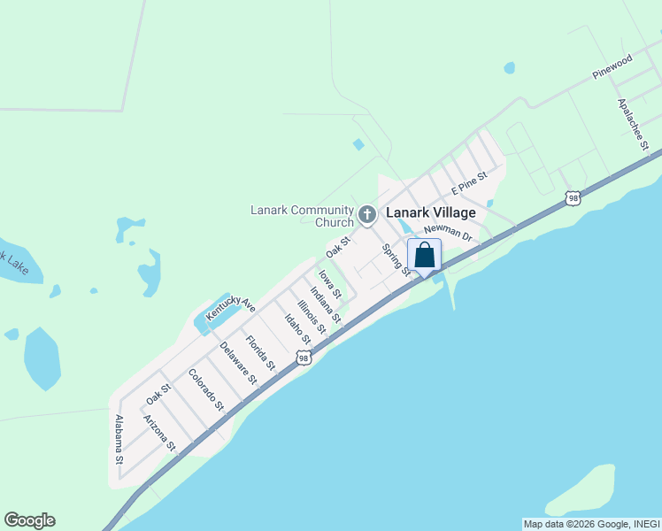 map of restaurants, bars, coffee shops, grocery stores, and more near 175 Kansas Street in Carrabelle