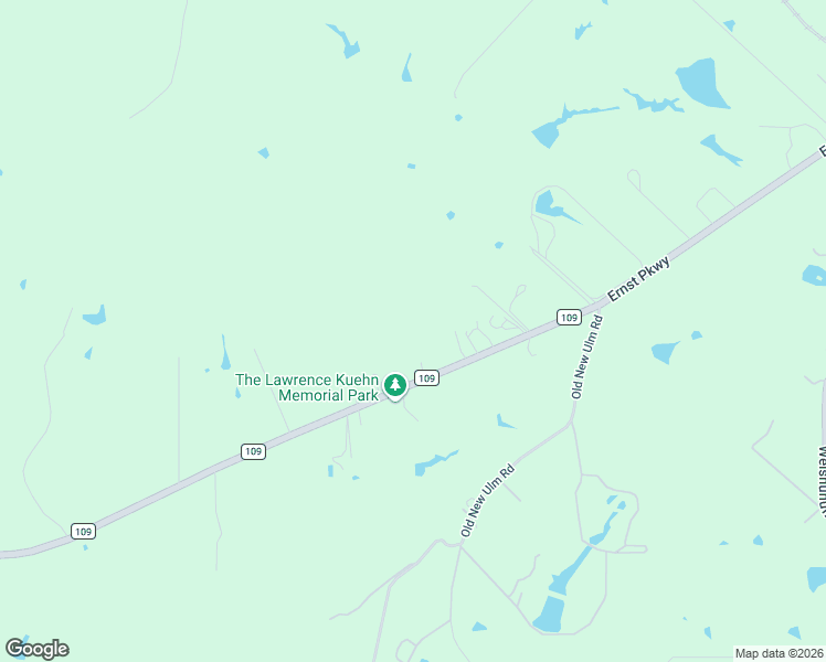 map of restaurants, bars, coffee shops, grocery stores, and more near 1086 Farm to Market Road 109 in New Ulm