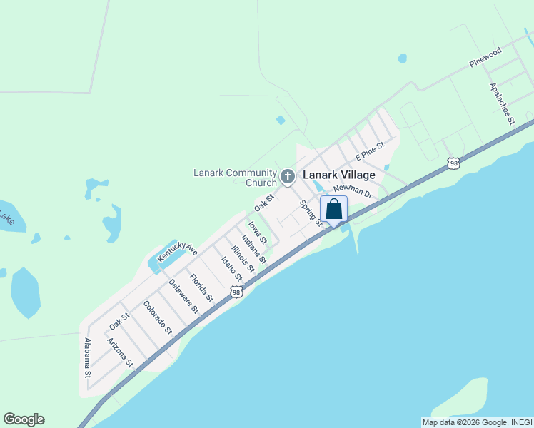 map of restaurants, bars, coffee shops, grocery stores, and more near 175 Kansas Street in Carrabelle