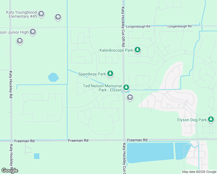 map of restaurants, bars, coffee shops, grocery stores, and more near in Katy