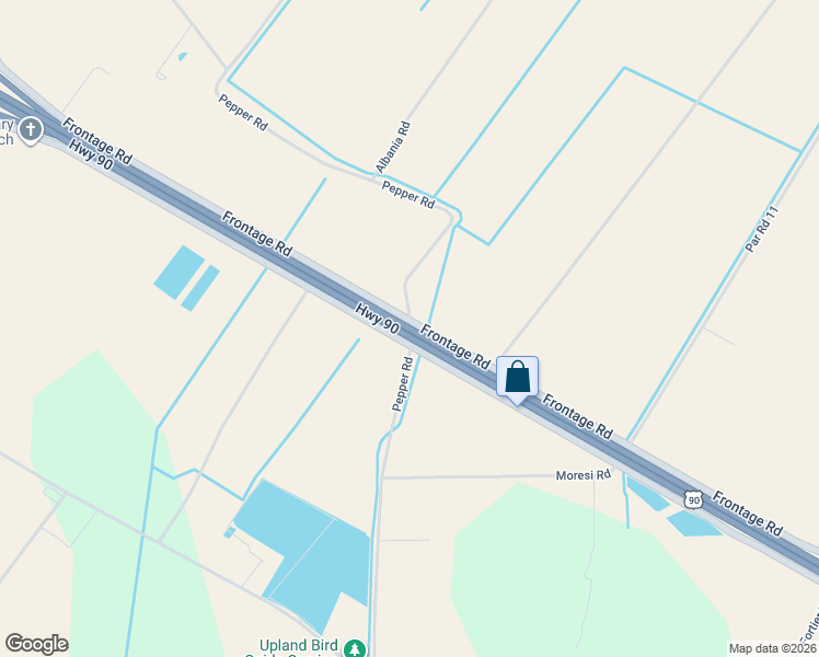 map of restaurants, bars, coffee shops, grocery stores, and more near 20245 U.S. 90 in Jeanerette