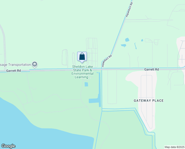 map of restaurants, bars, coffee shops, grocery stores, and more near 14320 Garrett Road in Houston