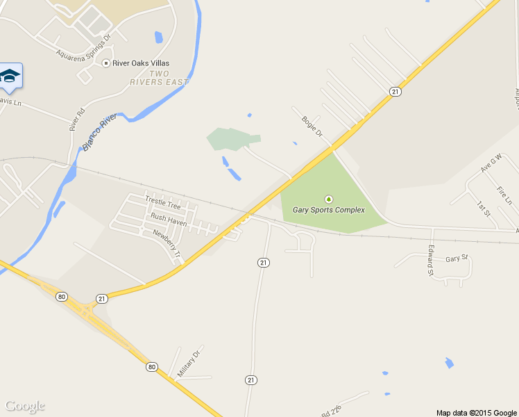 map of restaurants, bars, coffee shops, grocery stores, and more near 2500 Hwy 21 in San Marcos
