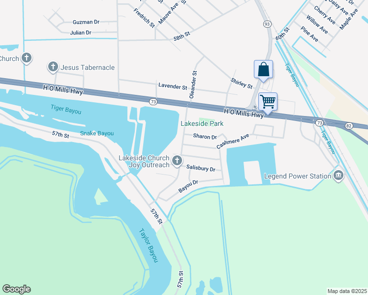 map of restaurants, bars, coffee shops, grocery stores, and more near 2264 Cashmere Avenue in Port Arthur