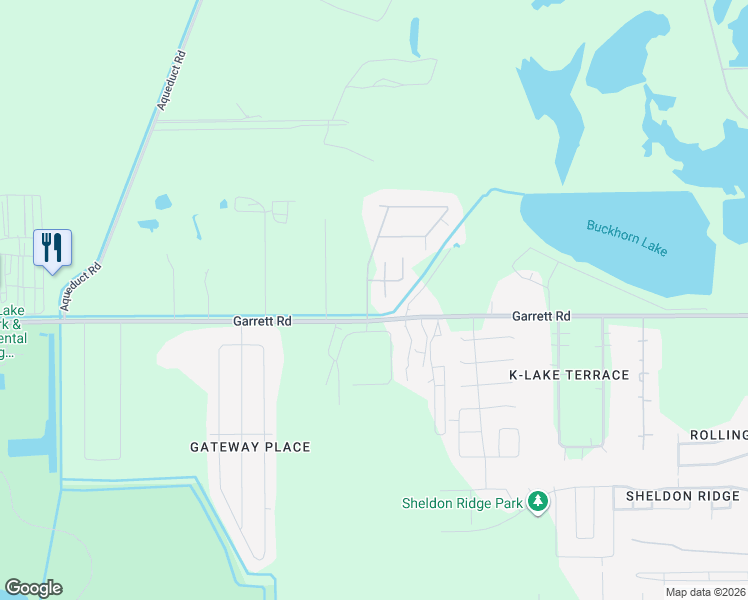 map of restaurants, bars, coffee shops, grocery stores, and more near 11702 Padok Road in Houston