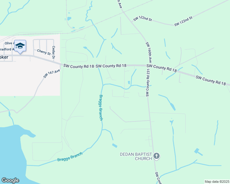 map of restaurants, bars, coffee shops, grocery stores, and more near 11666 Southwest 162 Avenue in Brooker
