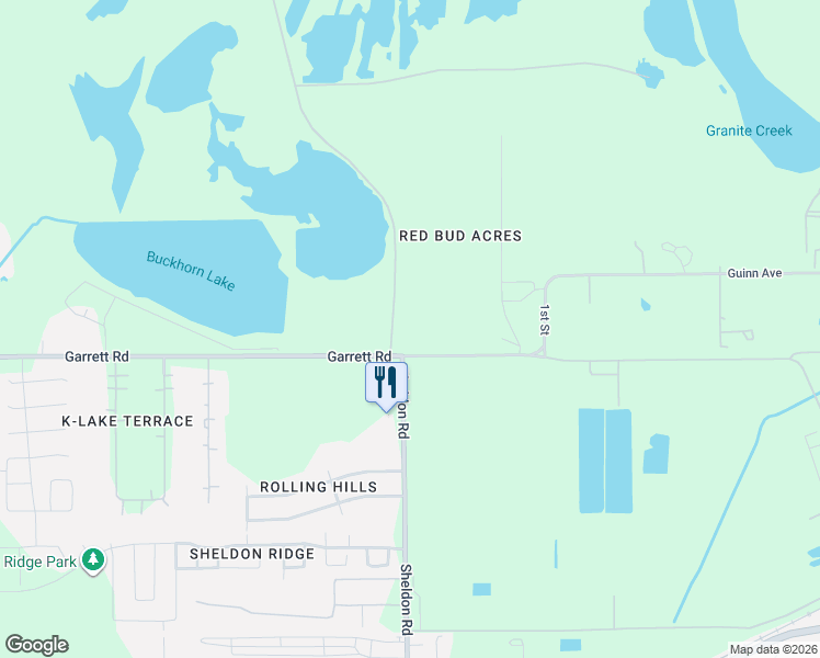 map of restaurants, bars, coffee shops, grocery stores, and more near 16420 Great Ridge Court in Houston