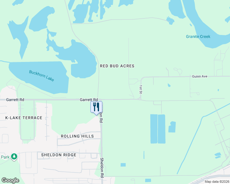 map of restaurants, bars, coffee shops, grocery stores, and more near 16436 Great Ridge Court in Houston