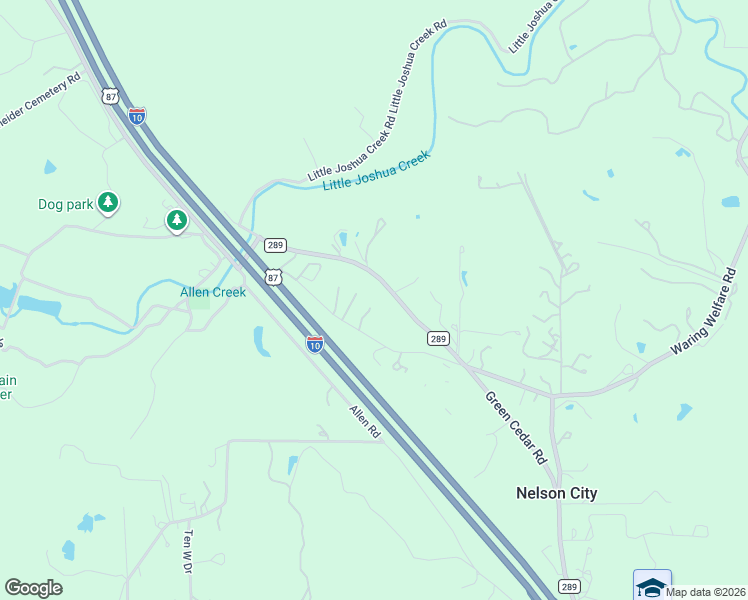 map of restaurants, bars, coffee shops, grocery stores, and more near 25 Green Cedar Road in Boerne