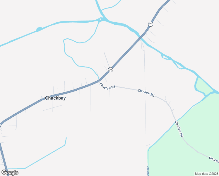 map of restaurants, bars, coffee shops, grocery stores, and more near 148 Choctaw Road in Thibodaux