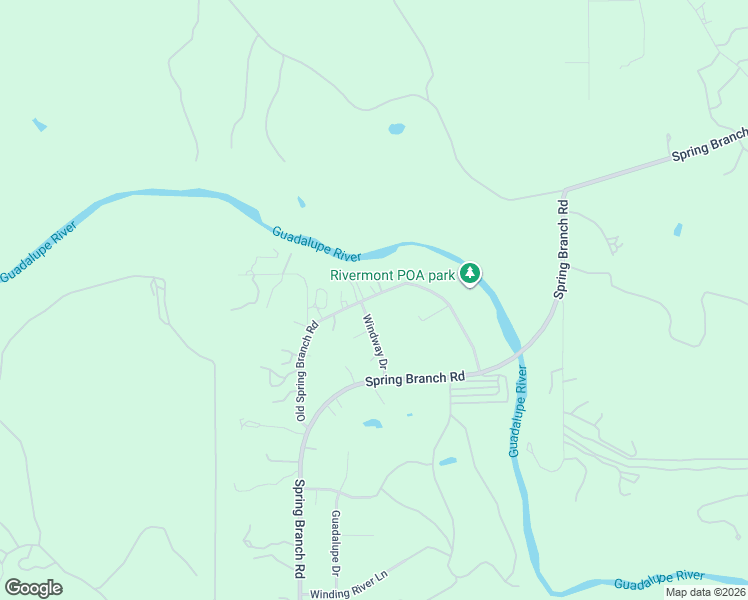 map of restaurants, bars, coffee shops, grocery stores, and more near 555 Windway Drive in Spring Branch