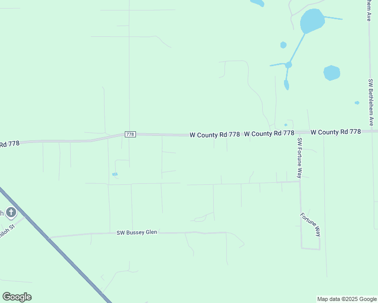 map of restaurants, bars, coffee shops, grocery stores, and more near 2590 West County Road 778 in Fort White